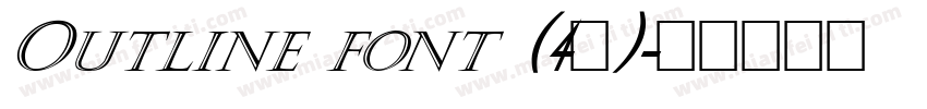 Outline font (4类)字体转换